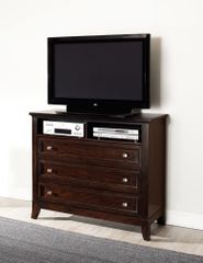 Findley Media Chest in Dark Cherry - 202796