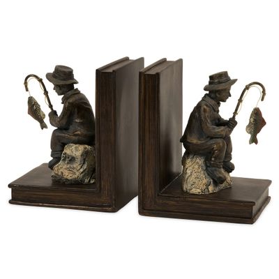 Fisherman Bookends (Set of 2) - IMAX - 53008-2