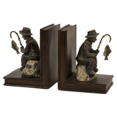 Fisherman Bookends (Set of 2) - IMAX - 53008-2