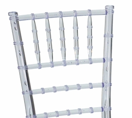 Flash Elegance Crystal Clear Resin Stacking Chiavari Chair - LE-L-7F-CRY-RESIN-GG
