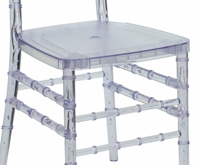 Flash Elegance Crystal Clear Resin Stacking Chiavari Chair - LE-L-7F-CRY-RESIN-GG