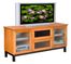 Flat Panel / Flat Screen TV Stand - 62 Inch Arts and Crafts Styled TV Entertainment Console for Plasma/LCD Installations - FT62RB