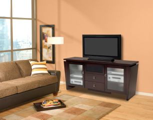 Flat Panel / Flat Screen TV Stand - 70 Inch Classic Modern TV Entertainment Console for Plasma/LCD Installations - FT72TL