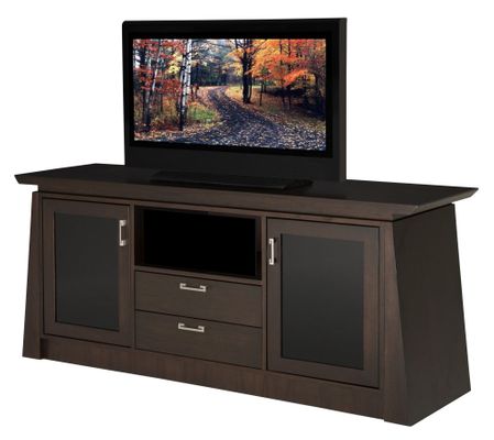 Flat Panel / Flat Screen TV Stand - 70 Inch Contemporary Asian TV Entertainment Console for Plasma/LCD Installations - ELEGANTE