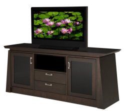 Flat Panel / Flat Screen TV Stand - 70 Inch Contemporary Asian TV Entertainment Console for Plasma/LCD Installations - ELEGANTE