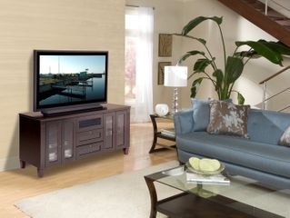 Flat Panel / Flat Screen TV Stand - 70 Inch Traditional TV Entertainment Console for Plasma/LCD Installations - FT72TC