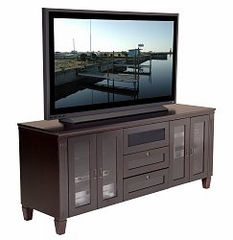 Flat Panel / Flat Screen TV Stand - 70 Inch Traditional TV Entertainment Console for Plasma/LCD Installations - FT72TC
