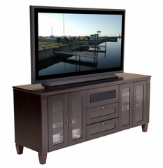 Flat Panel / Flat Screen TV Stand - 70 Inch Traditional TV Entertainment Console for Plasma/LCD Installations - FT72TC