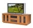 Flat Panel / Flat Screen TV Stand - 70 Inch Transitional TV Entertainment Console for Plasma/LCD Installations - FT71CRC