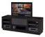 Flat Panel / Flat Screen TV Stand - 72 Inch Contemporary TV Entertainment Console for Plasma/LCD Installations in Ebonized Cherry - FT72CC-EBONIZED