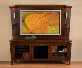 Flat Panel / Flat Screen TV Stand with Back Panel - Mozart - JSP Furniture - M-10-P-SP