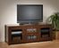 Flat Panel LCD / Plasma TV Console with 2 Glass Drawers / Doors in Espresso - Santino - Prepac Furniture - EAS-6310