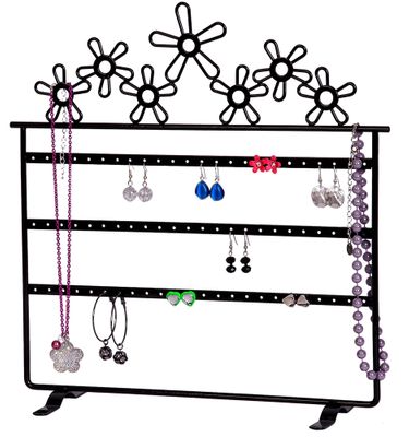 Flora Metal Daisies Jewelry Stand - 11462