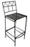 Folding Classic Iron Bar Stool - Black - Pangaea Home and Garden Furniture - FM-NT0026-K