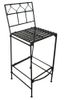 Folding Classic Iron Bar Stool - Black - Pangaea Home and Garden Furniture - FM-NT0026-K
