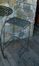 Folding Classic Iron Bar Stool - Pewter - Pangaea Home and Garden Furniture - FM-NT0026