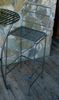 Folding Classic Iron Bar Stool - Pewter - Pangaea Home and Garden Furniture - FM-NT0026