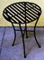 Folding Iron Side Table - Round Black - Pangaea Home and Garden Furniture - FM-C4853-K