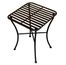 Folding Iron Side Table - Square Black - Pangaea Home and Garden Furniture - FM-C4854-K