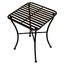 Folding Iron Side Table - Square Black - Pangaea Home and Garden Furniture - FM-C4854-K