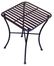 Folding Iron Side Table - Square Pewter - Pangaea Home and Garden Furniture - FM-C4854