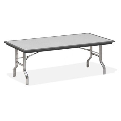 Folding Table - Charcoal/Chrome Legs - ICE65132