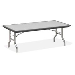 Folding Table - Charcoal/Chrome Legs - ICE65132