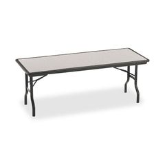 Folding Table - Granite/Black Legs - ICE65127