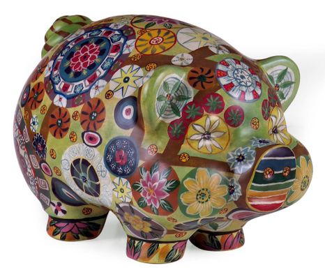 Folkart Piggy Bank - IMAX - 18922