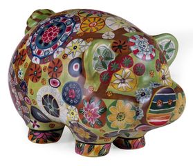 Folkart Piggy Bank - IMAX - 18922