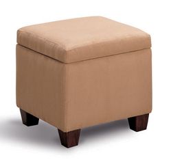 Foot Stool / Seating in Tan Microfiber - Coaster
