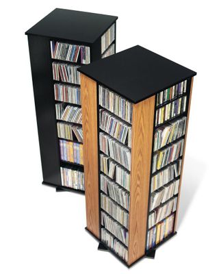 Four Sided Spinning Tower in Black - Prepac Furniture - BMS-0800