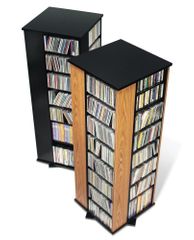 Four Sided Spinning Tower in Black - Prepac Furniture - BMS-0800