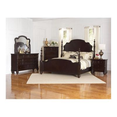 Fox Run 5 Piece Bedroom Set in Chocolate - Largo - LARGO-WG-B2370-BEDROOM-SET