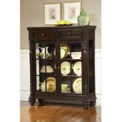 Fox Run Small Curio Cabinet in Chocolate - Largo - LARGO-WG-D2370-259