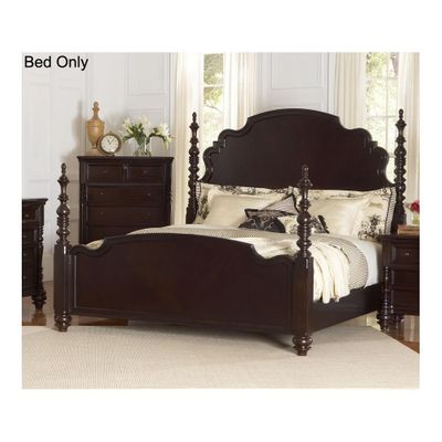 Fox Run Wood Post Bed in Chocolate - Largo - LARGO-ST-B2370-X6