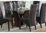 Foxborough Table with Glass Top in Cherry - Coaster - 102240-CB60RT-SET