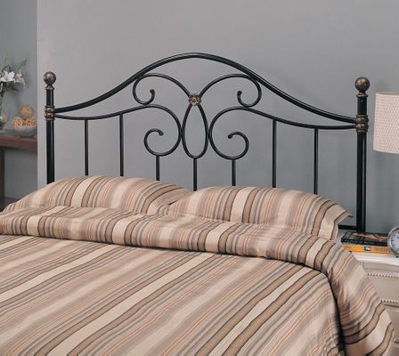 Full / Queen Black Metal Headboard - 300182QF