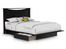 Full/Queen Size Platform Bed with Headboard in Solid Black - South Shore Furniture - 3107-FQBED-13