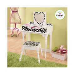Fun & Funky Vanity & Stool - KidKraft