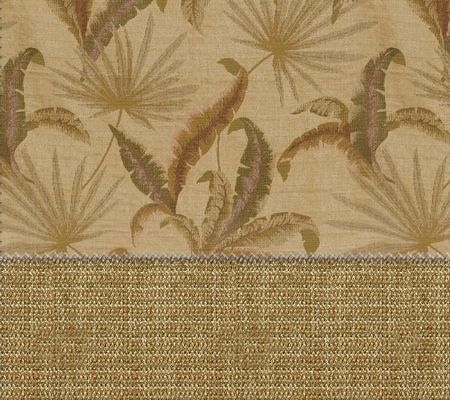 Futon Cover in Tropic Palm Camel - Full Size LUXE Wovens Floral with 2 FREE 18