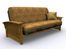 Futon Frame - Crestridge Full Size Metal Wood Futon in Medium Oak - 35-6304-008