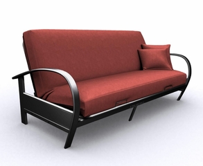 Futon Frame - Full Size Evolution Futon in Black Metal - 35-4914-050