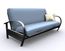 Futon Frame - Full Size Evolution Futon in Black Metal - 35-4914-050