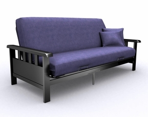 Futon Frame - Full Size Mission Metal Futon in Black - 35-2514-050