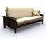 Futon Frame - Hermosa Full Size Metal Wood Futon in Espresso - 35-7104-004