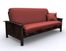 Futon Frame - Hermosa Full Size Metal Wood Futon in Espresso - 35-7104-004