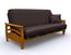 Futon Frame - Montego Full Size Metal Wood Futon in Honey Oak - 35-3814-010