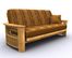 Futon Frame - Portofino Full Size Metal Wood Futon in Golden Oak - 35-0814-002