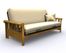 Futon Frame - Renaissance Full Size Metal Wood Futon in Medium Oak - 35-2114-008